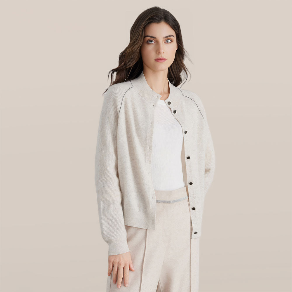 Women's Cashmere Buttoned Cardigan