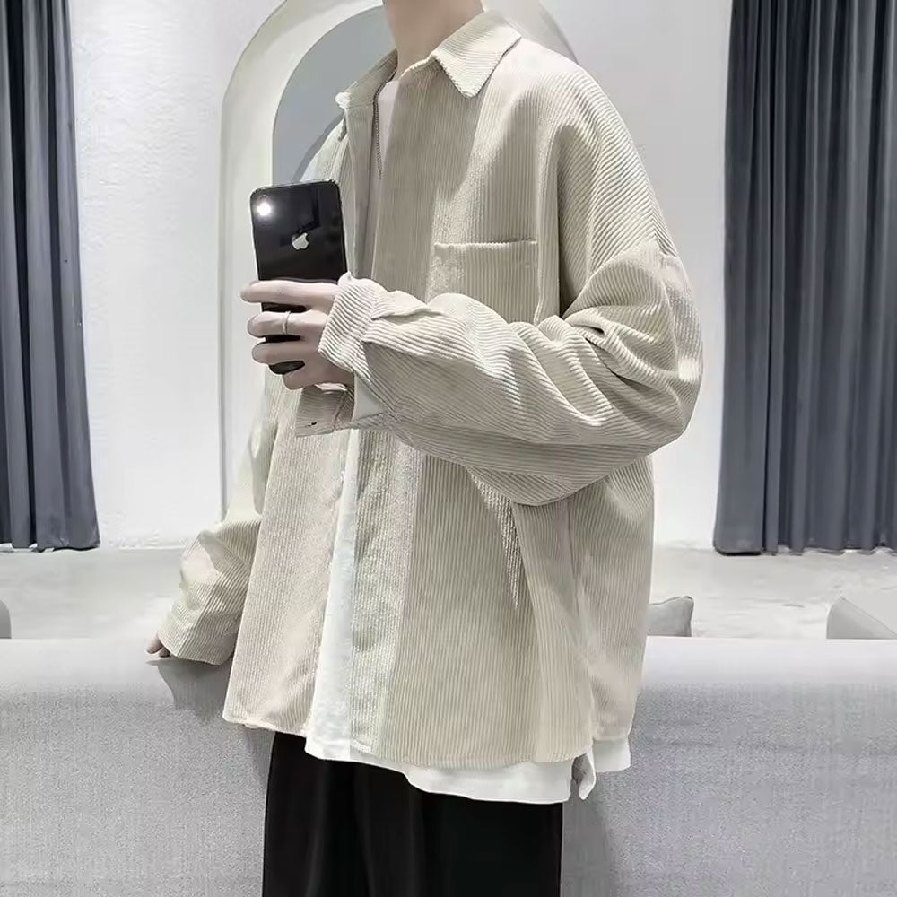 Men's Corduroy Long Sleeve Shirt