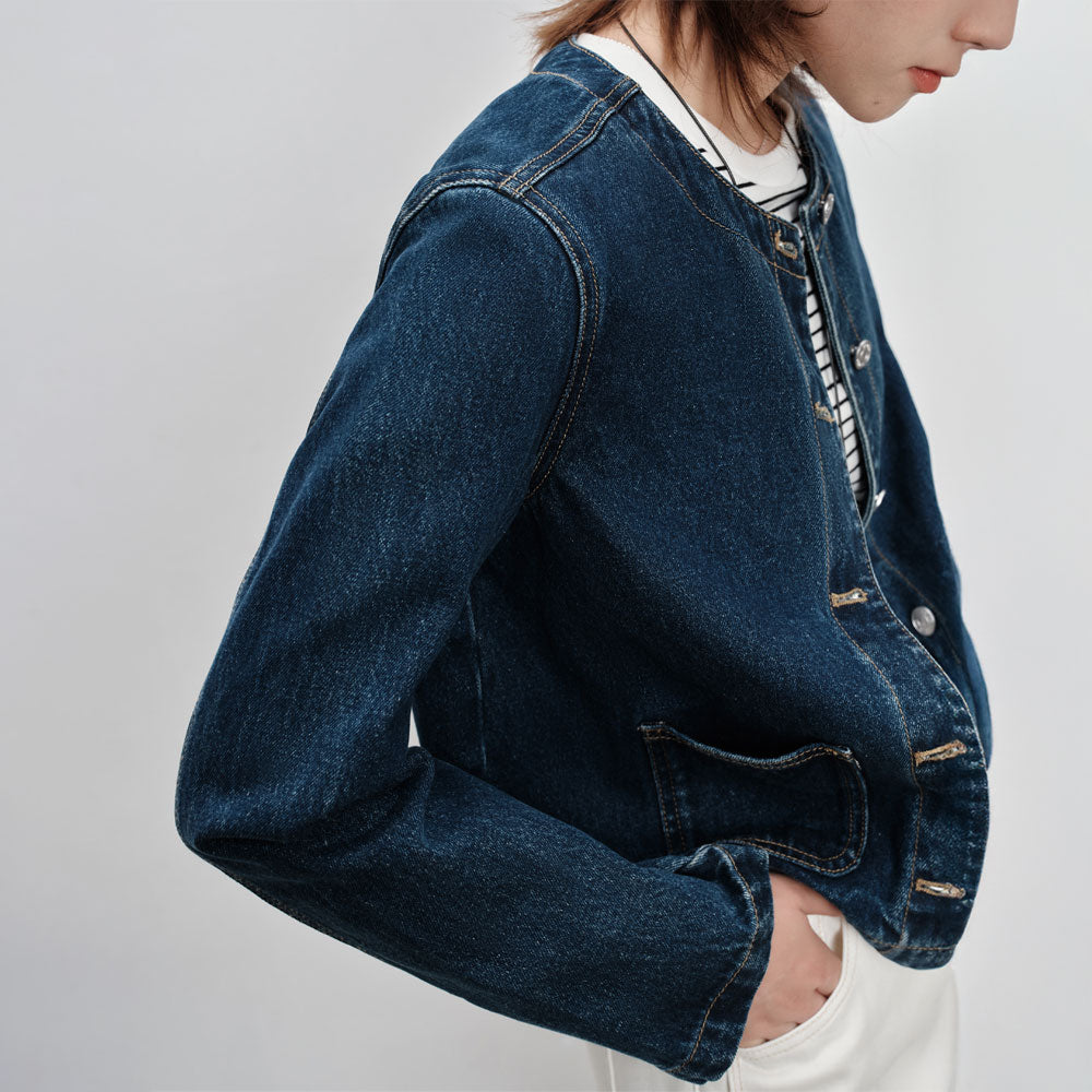 Women's Retro Short Denim Jacket