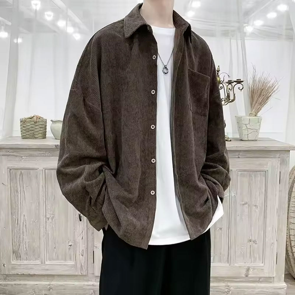 Men's Corduroy Long Sleeve Shirt