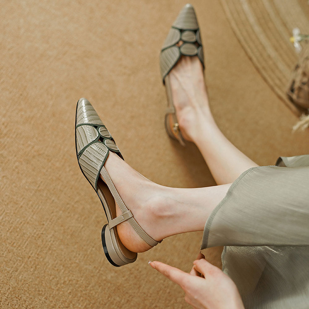 Women's Pointed Toe Slingback Pumps