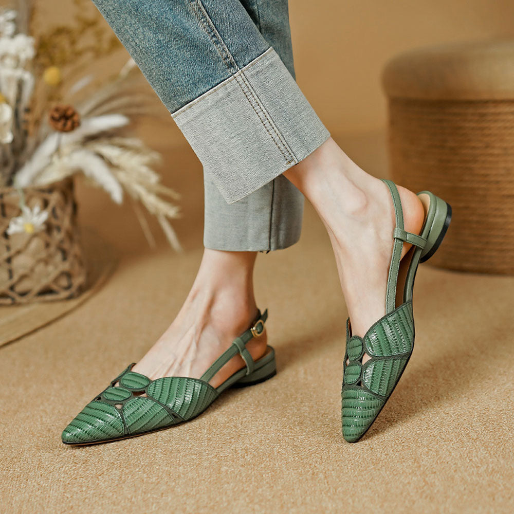 Women's Pointed Toe Slingback Pumps