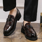 Men’s Thick-Sole Leather Dress Shoes
