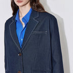 Women's Oversized Denim Blazer