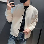 Bomber Jacket Solid Color Baseball Style