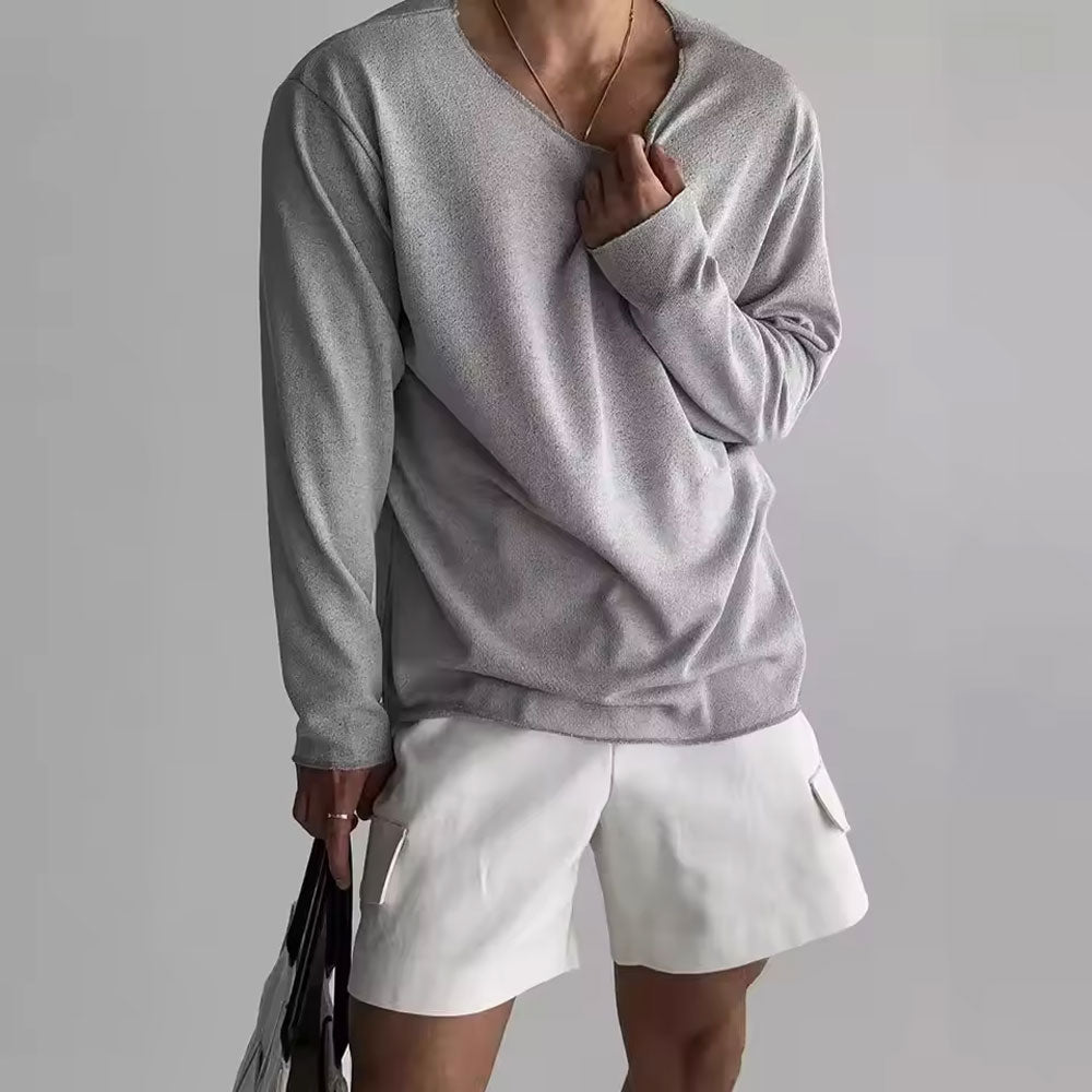 Men's Lightweight Knit Long Sleeve T-Shirt