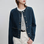 Women's Retro Short Denim Jacket