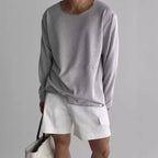 Men's Lightweight Knit Long Sleeve T-Shirt