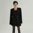 Women's V Neck Single Breasted Blazer