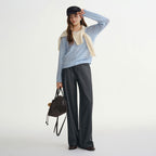 High Waist Flared Trousers