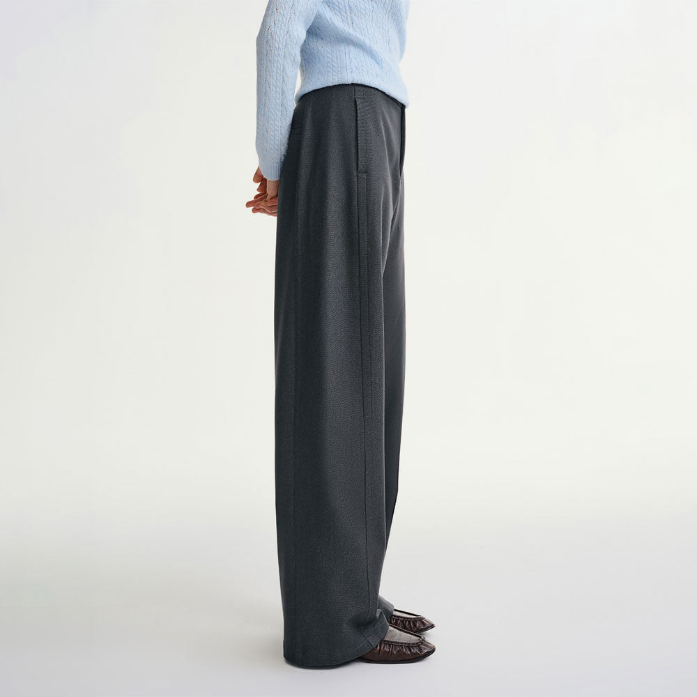 High Waist Flared Trousers