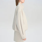 Women's Cropped Stand Collar Jacket