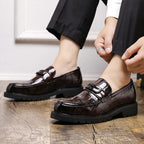 Men’s Thick-Sole Leather Dress Shoes