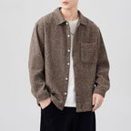 Retro Casual Long-Sleeve Knit Jacket